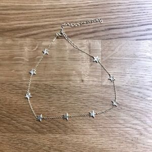 Gold plated star choker
